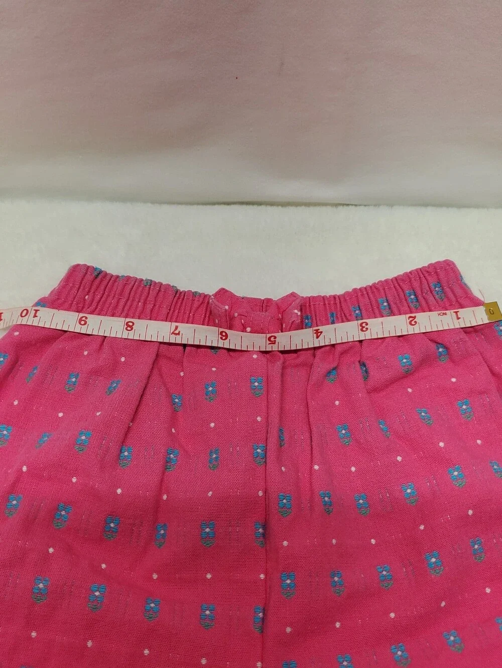 Rare 90s 80s oshkosh pants pink with blue floral pattern y2k vintage Retro